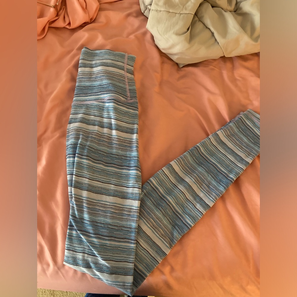 Striped Lululemon leggings size 2